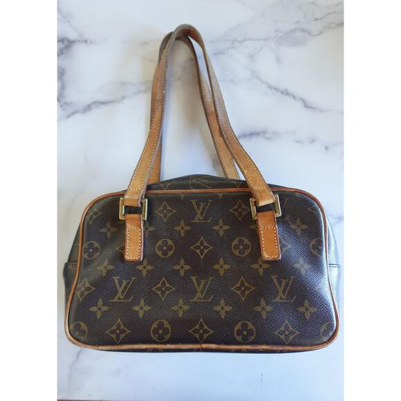 Vintage Louis Vuitton Shoulder Bag Womens Monogram Canvas Purse France 90s - Picture 3 of 16